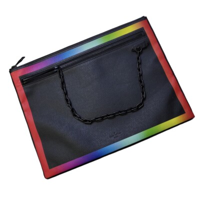 Louis Vuitton Taiga Rainbow A4 Clutch