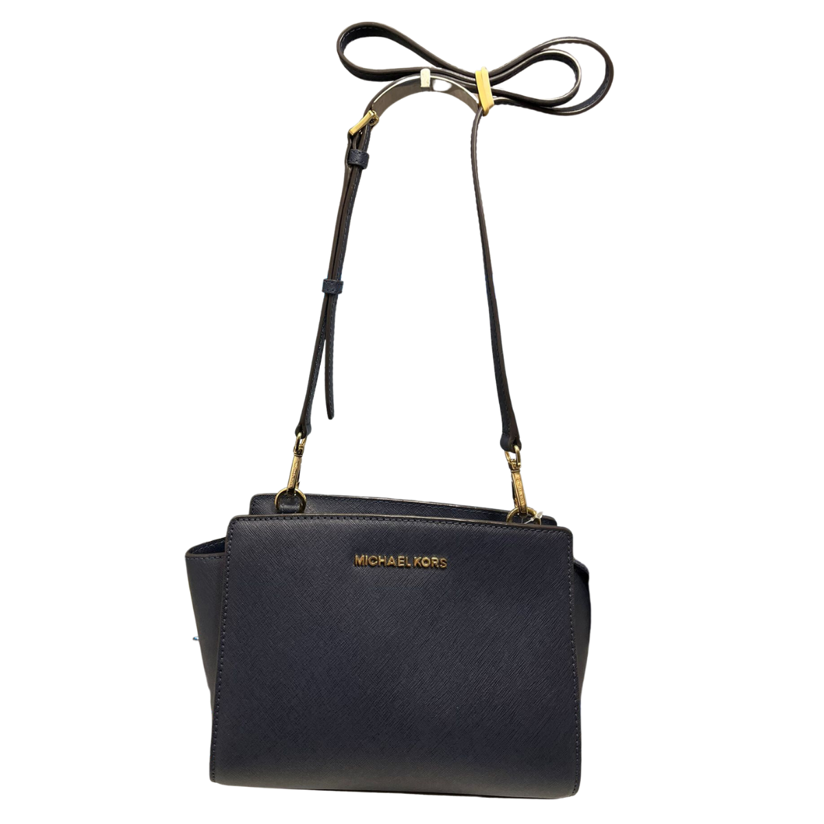 Michael Kors Navy  Gold Handbag  Love Luxe